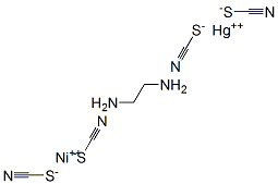 ethane-1,2-diamine, mercury(+2) cation, nickel(+2) cation, tetrathiocy anate CAS#: 80732-90-7