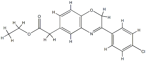 ethyl 2-[8-(4-chlorophenyl)-10-oxa-7-azabicyclo[4.4.0]deca-2,4,7,11-te traen-4-yl]acetate CAS#: 86818-20-4