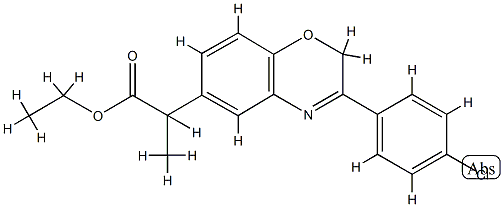 ethyl 2-[8-(4-chlorophenyl)-10-oxa-7-azabicyclo[4.4.0]deca-2,4,7,11-te traen-4-yl]propanoate CAS#: 86818-23-7