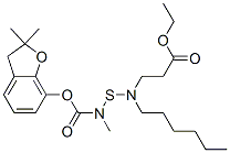 ethyl 3-[[(2,2-dimethyl-3H-benzofuran-7-yl)oxycarbonyl-methyl-amino]su lfanyl-hexyl-amino]propanoate CAS#: 82560-66-5