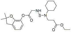 ethyl 3-[cyclohexyl-[(2,2-dimethyl-3H-benzofuran-7-yl)oxycarbonyl-meth yl-amino]sulfanyl-amino]propanoate CAS#: 82560-67-6