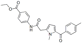 ethyl 4-[[2-[1-methyl-5-(4-methylbenzoyl)pyrrol-2-yl]acetyl]amino]benz oate CAS#: 87344-11-4