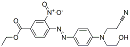 ethyl 4-[[4-[(2-cyanoethyl)(2-hydroxyethyl)amino]phenyl]azo]-3-nitrobenzoate CAS#: 81367-79-5
