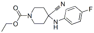 ethyl 4-cyano-4-[(4-fluorophenyl)amino]piperidine-1-carboxylate CAS#: 80912-40-9
