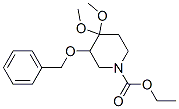 ethyl 4,4-dimethoxy-3-(phenylmethoxy)piperidine-1-carboxylate CAS#: 84176-72-7