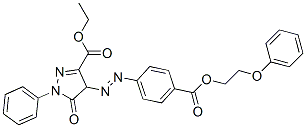 ethyl 4,5-dihydro-5-oxo-4-[[4-[(2-phenoxyethoxy)carbonyl]phenyl]azo]-1-phenyl-1H-pyrazole-3-carboxylate CAS#: 86422-58-4