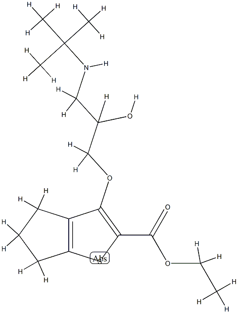 ethyl 6-[2-hydroxy-3-(tert-butylamino)propoxy]-8-thiabicyclo[3.3.0]oct a-6,9-diene-7-carboxylate CAS#: 85462-77-7