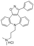(gamma-Dimethylaminopropyl)-8 phenyl-3 (dibenzo(b,f)isoxazolo(4,5-d)) 8H azepine chlorhydrate CAS#: 85008-88-4