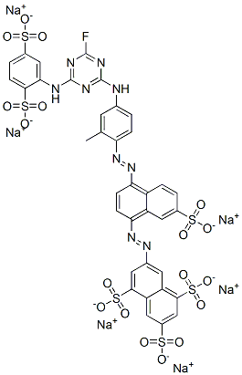 hexasodium 7-(4-(4-(4-(2,5-disulphonatoanilino)-6-fluoro-1,3,5-triazin-2-ylamino)-2-methylphenylazo)-7-sulphonatonaphthylazo)naphthalene-1,3,5- trisulphonate CAS#: 85665-96-9
