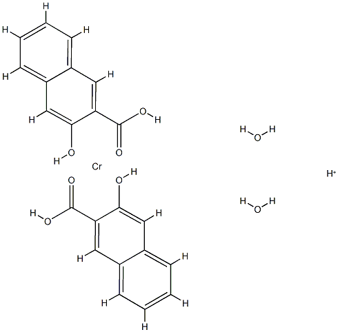hydrogen diaquabis[3-hydroxynaphthalene-2-carboxylato(2-)-O2,O3]chromate(1-) CAS#: 84030-55-7