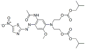 isobutyl 5-[5-acetamido-2-methoxy-4-[(5-nitrothiazol-2-yl)azo]phenyl]-12-methyl-9-oxo-2,8,10-trioxa-5-azatridecanoate CAS#: 82457-22-5