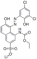 lithium 5-[(3,5-dichloro-2-hydroxyphenyl)azo]-4-[(ethoxycarbonyl)amino]-6-hydroxynaphthalene-2-sulphonate CAS#: 83784-12-7