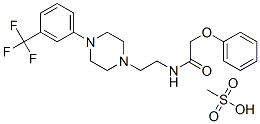 methanesulfonic acid, 2-phenoxy-N-[2-[4-[3-(trifluoromethyl)phenyl]pip erazin-1-yl]ethyl]acetamide CAS#: 82278-28-2