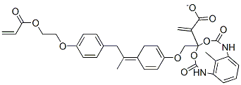 (methyl-1,3-phenylene)bis[iminocarbonyloxy-2,1-ethanediyloxy-4,1-phenylene(1-methylethylidene)-4,1-phenyleneoxy-2,1-ethanediyl] diacrylate CAS#: 85865-95-8