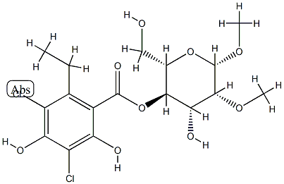 methyl 2-O-methyl-4-O-homodichloroorsellinate-beta-rhamnoside CAS#: 88293-12-3