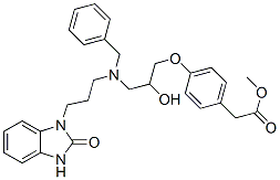methyl 4-[3-[[3-(2,3-dihydro-2-oxo-1H-benzimidazol-1-yl)propyl]benzylamino]-2-hydroxypropoxy]phenylacetate CAS#: 83918-74-5