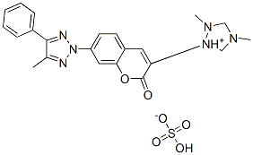 methyl 4-methyl-1-[7-(4-methyl-5-phenyl-2H-1,2,3-triazol-2-yl)-2-oxo-2H-1-benzopyran-3-yl]-1H-1,2,4-triazolium sulphate CAS#: 85204-53-1