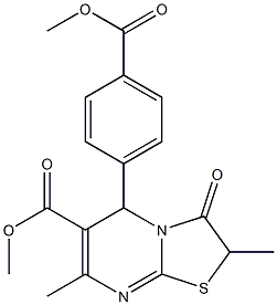 methyl 5-[4-(methoxycarbonyl)phenyl]-2,7-dimethyl-3-oxo-2,3-dihydro-5H-[1,3]thiazolo[3,2-a]pyrimidine-6-carboxylate CAS#: 840461-44-1