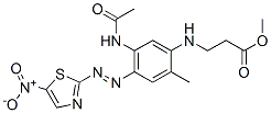 methyl N-[5-(acetylamino)-2-methyl-4-[(5-nitro-2-thiazolyl)azo]phenyl]-beta-alaninate CAS#: 82463-26-1