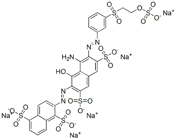 pentasodium 2-[[8-amino-1-hydroxy-3,6-disulphonato-7-[[3-[[2-(sulphonatooxy)ethyl]sulphonyl]phenyl]azo]-2-naphthyl]azo]naphthalene-1,5-disulphonate CAS#: 84000-68-0