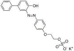 potassium 2-[4-[(4-hydroxybiphenyl-3-yl)azo]phenoxy]ethyl sulphate CAS#: 83221-41-4