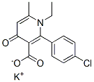 potassium 2-(4-chlorophenyl)-1-ethyl-6-methyl-4-oxo-pyridine-3-carboxy late CAS#: 81052-29-1