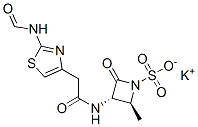 potassium (2S-trans)-3-[[[2-(formylamino)thiazol-4-yl]acetyl]amino]-2-methyl-4-oxoazetidine-1-sulphonate CAS#: 89766-86-9