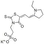 potassium 5-[(1-ethylpyrrolidin-2-ylidene)ethylidene]-4-oxo-2-thioxothiazolidin-3-ethanesulphonate CAS#: 84100-34-5