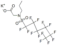 potassium N-propyl-N-[(tridecafluorohexyl)sulphonyl]glycinate CAS#: 85665-66-3