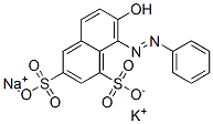 potassium sodium 7-hydroxy-8-(phenylazo)naphthalene-1,3-disulphonate CAS#: 83232-33-1