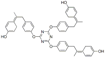 p,p',p''-[1,3,5-triazine-2,4,6-triyltris[oxy-4,1-phenyleneisopropylidene]]trisphenol CAS#: 85896-30-6