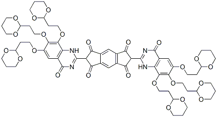 s-Indacene-1,3,5,7(2H,6H)-tetrone,  2,6-bis[6,7,8-tris[2-(1,3-dioxan-2-yl)ethoxy]-1,4-dihydro-4-oxo-2-quinazolinyl]-  (9CI) CAS#: 811803-67-5
