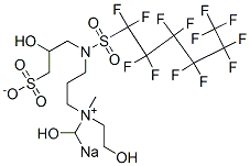 sodio(2-hydroxyethyl)[3-[(2-hydroxy-3-sulphonatopropyl)[(tridecafluorohexyl)sulphonyl]amino]propyl]dimethylammonium hydroxide CAS#: 81190-38-7