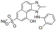sodium 1-(2-chloroanilino)-9-hydroxy-2-methylnaphth[1,2-d]imidazole-7-sulphonate CAS#: 85895-87-0