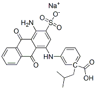 sodium 1-(2-methylpropyl) 3-[(4-amino-9,10-dihydro-9,10-dioxo-3-sulphonato-1-anthracenyl)amino]benzoate CAS#: 85455-37-4