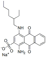 sodium 1-amino-4-[(2-ethylhexyl)amino]-9,10-dihydro-9,10-dioxoanthracene-2-sulphonate CAS#: 85223-32-1