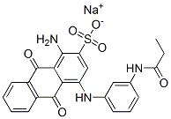 sodium 1-amino-9,10-dihydro-9,10-dioxo-4-[[3-[(1-oxopropyl)amino]phenyl]amino]anthracene-2-sulphonate CAS#: 89923-62-6