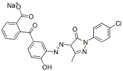 sodium 2-[3-[[1-(4-chlorophenyl)-4,5-dihydro-3-methyl-5-oxo-1H-pyrazol-4-yl]azo]-4-hydroxybenzoyl]benzoate CAS#: 85135-96-2