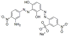 sodium 2-[[3-[(3-amino-4-nitrophenyl)azo]-2,4-dihydroxyphenyl]azo]-5-nitrobenzenesulphonate CAS#: 84099-99-0