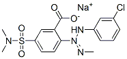 sodium 2-[3-(3-chlorophenyl)-1-methyltriazen-2-yl]-5-[(dimethylamino)sulphonyl]benzoate CAS#: 85030-41-7