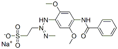 sodium 2-[3-[4-(benzoylamino)-2,5-dimethoxyphenyl]-1-methyltriazen-2-yl]ethanesulphonate CAS#: 83249-44-9