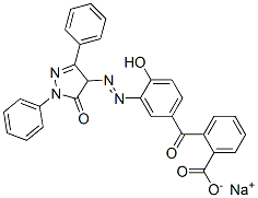 sodium 2-[3-[[4,5-dihydro-5-oxo-1,3-diphenyl-1H-pyrazol-4-yl]azo]-4-hydroxybenzoyl]benzoate CAS#: 85135-97-3