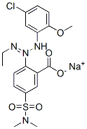 sodium 2-[3-(5-chloro-2-methoxyphenyl)-1-ethyltriazen-2-yl]-5-[(dimethylamino)sulphonyl]benzoate CAS#: 85030-44-0