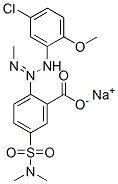 sodium 2-[3-(5-chloro-2-methoxyphenyl)-1-methyltriazen-2-yl]-5-[(dimethylamino)sulphonyl]benzoate CAS#: 85030-45-1