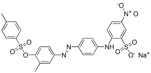 sodium 2-[4-[[4-[[(p-tolyl)sulphonyl]oxy]-3-tolyl]azo]anilino]-5-nitrobenzenesulphonate CAS#: 83006-49-9