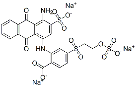 sodium 2-[(4-amino-9,10-dihydro-9,10-dioxo-3-sulpho-1-anthryl)amino]-4-[[2-(sulphooxy)ethyl]sulphonyl]benzoate CAS#: 85631-81-8