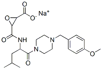 sodium 3-[[1-[4-[(4-methoxyphenyl)methyl]piperazin-1-yl]-4-methyl-1-ox o-pentan-2-yl]carbamoyl]oxirane-2-carboxylate CAS#: 84456-40-6