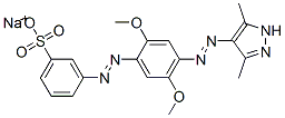 sodium 3-[[4-[(3,5-dimethyl-1H-pyrazol-4-yl)azo]-2,5-dimethoxyphenyl]azo]benzenesulphonate CAS#: 85030-26-8