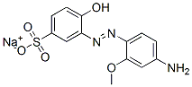 sodium 3-[(4-amino-2-methoxyphenyl)azo]-4-hydroxybenzenesulphonate CAS#: 85895-93-8