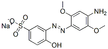 sodium 3-[(4-amino-2,5-dimethoxyphenyl)azo]-4-hydroxybenzenesulphonate CAS#: 85895-90-5